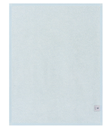 Harborview Herringbone Sky Mini Blanket8