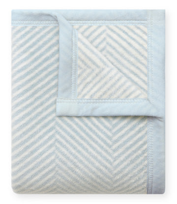 Harborview Herringbone Sky Mini Blanket7