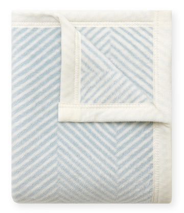 Harborview Herringbone Sky Mini Blanket7