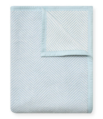 Harborview Herringbone Sky Blanket