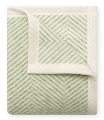 Harborview Herringbone Sprout Green Mini Blanket3