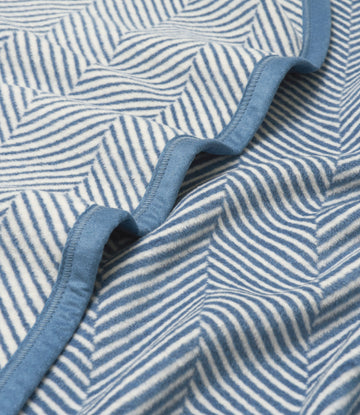 Harborview Herringbone Cornflower Blanket4