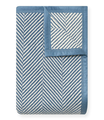 Harborview Herringbone Cornflower Blanket1