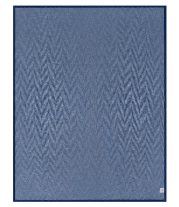 Harborview Herringbone Navy Blanket6