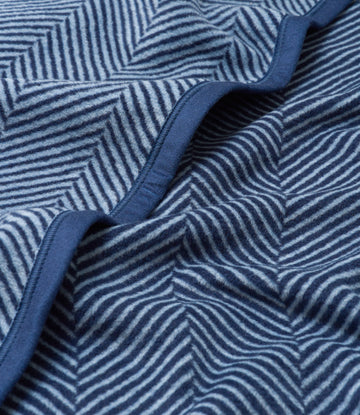 Harborview Herringbone Navy Blanket5