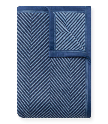 Harborview Herringbone Navy Blanket1