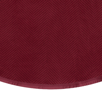 Harborview Herringbone Cranberry Tree Skirt