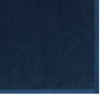 Harborview Herringbone Deep Sea Blanket