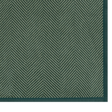 Harborview Herringbone Forest Green Midi Blanket