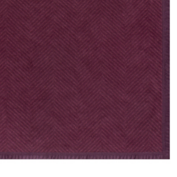 Harborview Herringbone Plum Blanket