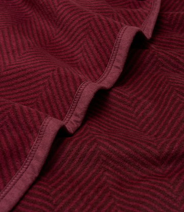 Harborview Herringbone Cranberry Blanket5