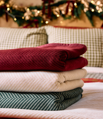 Harborview Herringbone Cranberry Midi Blanket3