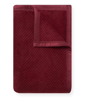 Harborview Herringbone Cranberry Midi Blanket1