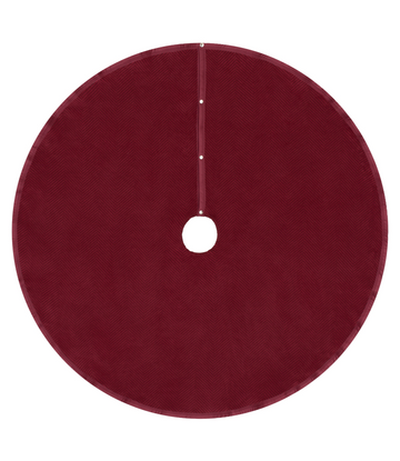 Harborview Herringbone Cranberry Tree Skirt4