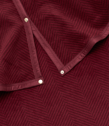 Harborview Herringbone Cranberry Tree Skirt3