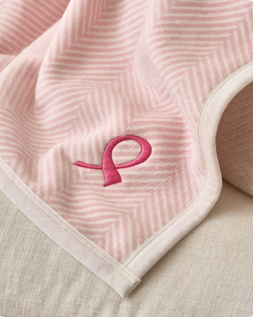 Harborview Herringbone Pink Ribbon Edition2