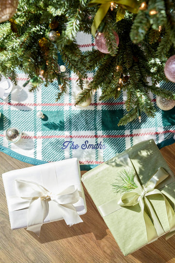 Christmas Check Christmas Tree Skirt3