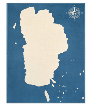 Lake Tahoe Map Blanket5