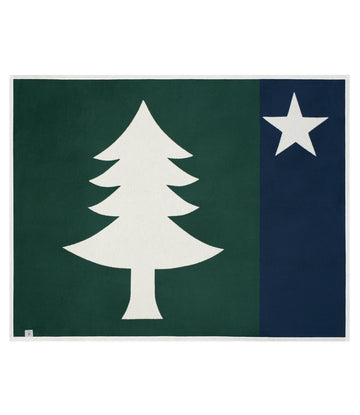Maine Flag Blanket5