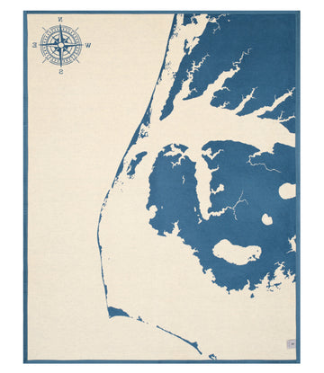 Outer Banks Map Blanket5