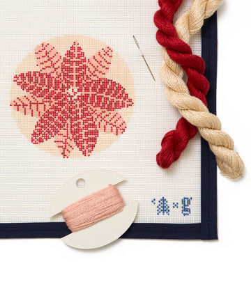 Poinsettias Needlepoint Kit