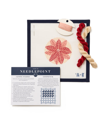 Poinsettias Needlepoint Kit3