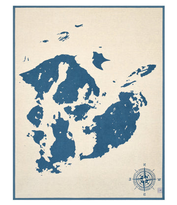 San Juan Islands Map Blanket5