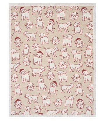 Santa Puppies Mini Blanket1