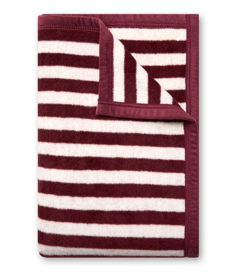 Sideline Stripe Maroon Midi Blanket