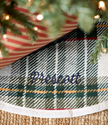 Stewart Plaid Christmas Tree Skirt3