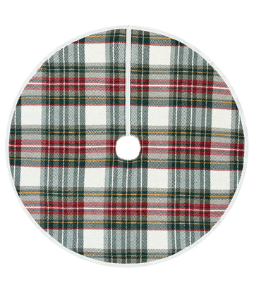 Stewart Plaid Christmas Tree Skirt