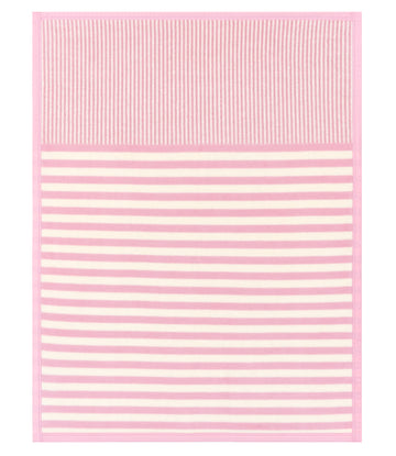 Sweet Pea Stripe Blush Mini Blanket