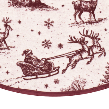 Santa Toile Tree Skirt