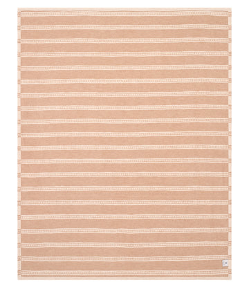 Tile Stripe Tan Lightweight Blanket5