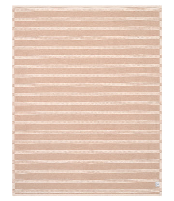 Tile Stripe Tan Lightweight Blanket8