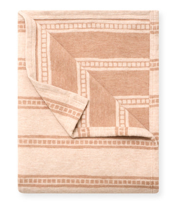 Tile Stripe Tan Lightweight Blanket