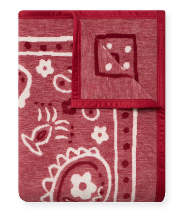 Vintage Red Bandana Blanket