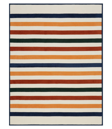 Vintage Casco Bay Stripe Blanket1