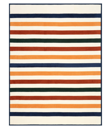 Vintage Casco Bay Stripe Blanket