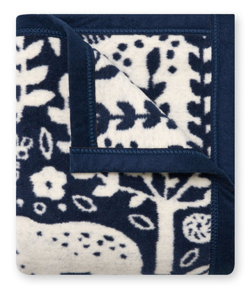 Whimsical Woods Navy Mini Blanket7