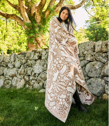 Whimsical Woods Sepia Blanket2