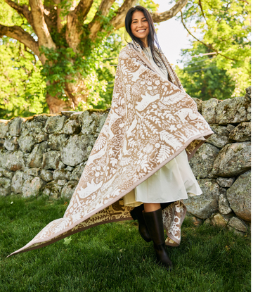 Whimsical Woods Sepia Blanket3