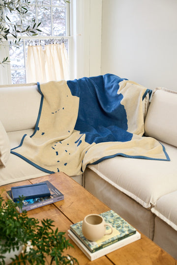 Lake Tahoe Map Blanket