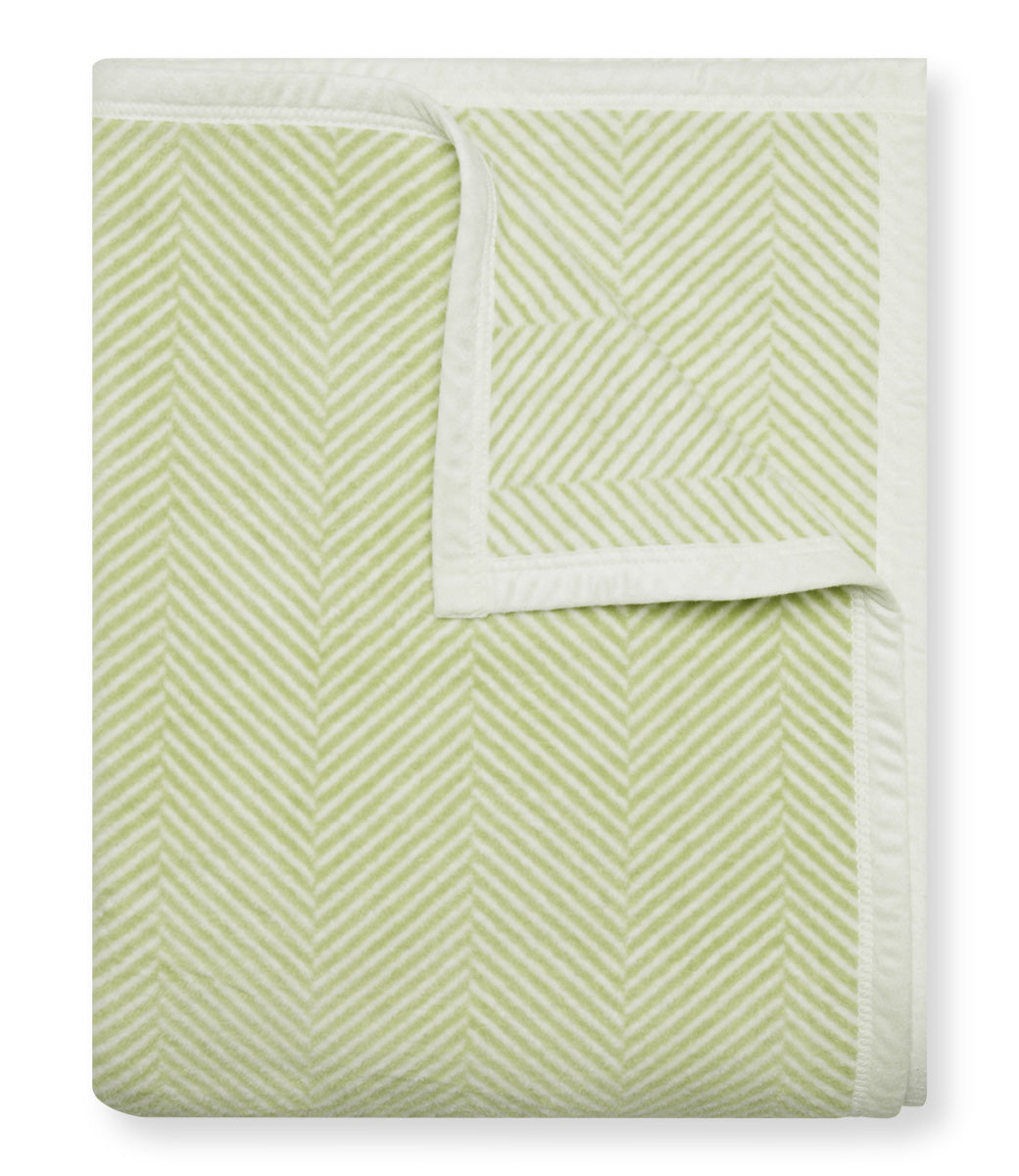 Harborview Herringbone Light Green Blanket ChappyWrap