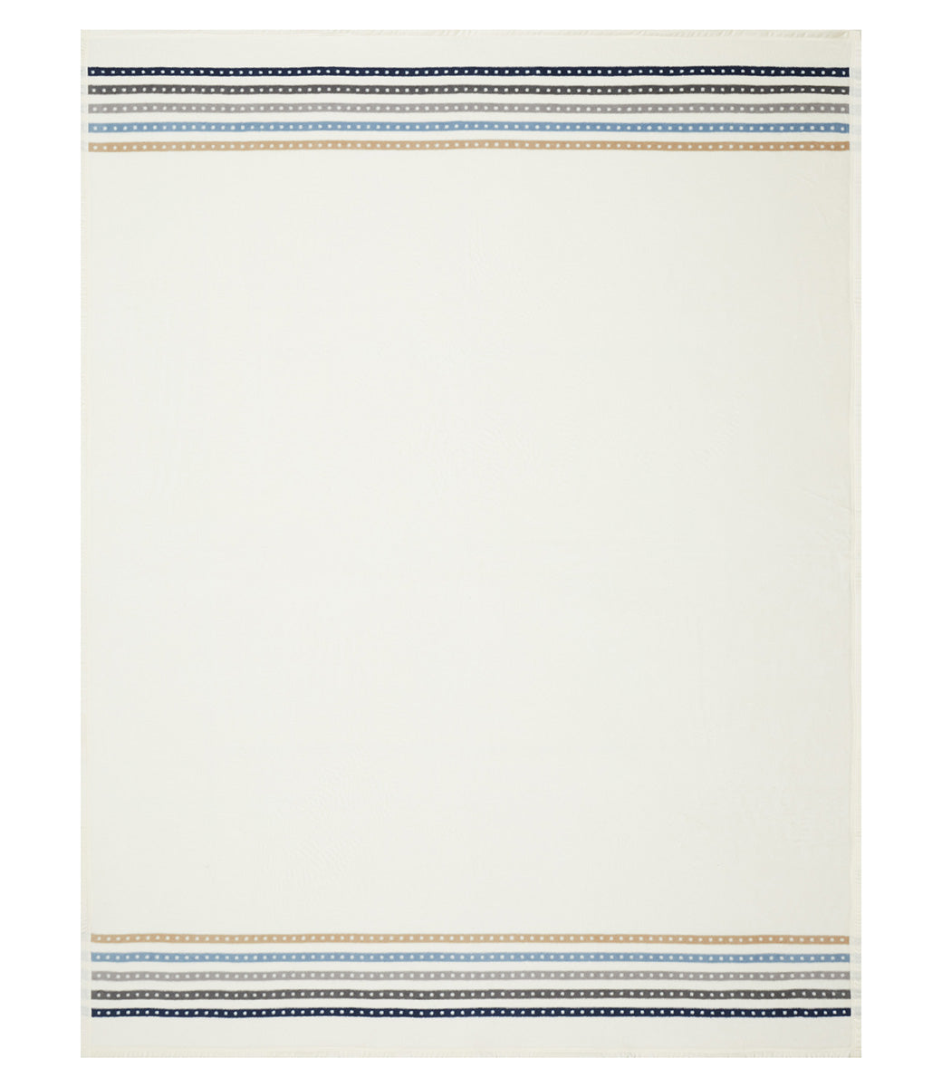 Ombre Stripe Border Blanket ChappyWrap